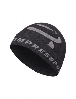 Accesorios Compressport Casuales Beanie Unisex Negros | IBPES2465