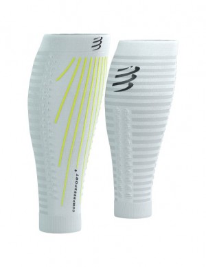 Accesorios Compressport R2 Aero Unisex Blancos Amarillos | FTBER1408