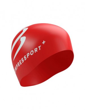 Accesorios Compressport Swim Cap Unisex Rojos | LPBSW5281