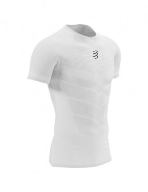 Camiseta Compressport On/Off SS TShirt M Hombre Blancos | CFRLO1320