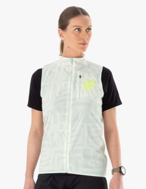 Chaqueta Para Correr Compressport Hurricane Windproof Vest W Mujer Multicolor | AJFLN8973