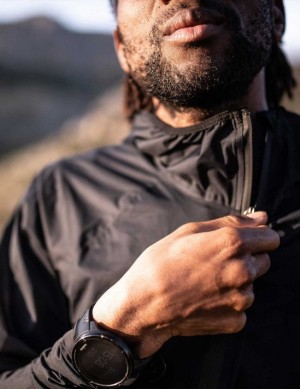 Chaqueta Para Correr Compressport Hurricane Impermeables 10/10 Jacket Hombre Negros | KXWAC7306