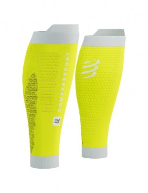 Compression Sleeves Compressport R2 3.0 Mujer Amarillos Blancos | FDPSB4659