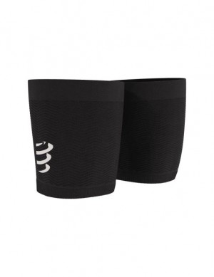Compression Sleeves Compressport Under Control Quad Compression leg Sleeve Mujer Negros | DZWJP9756