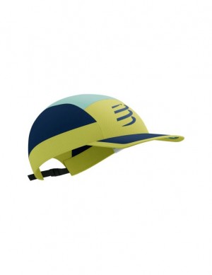 Gorras Compressport 5 Panel Light Cap Mujer Verdes | SDAJL2756