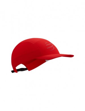 Gorras Compressport 5 Panel Light Cap Mujer Rojos | VKGOF3825
