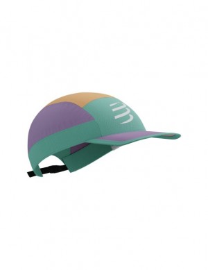 Gorras Compressport 5 Panel Light Cap Unisex Azules | FKTXP5087