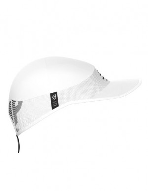 Gorras Compressport Pro Carreras Cap Unisex Blancos | AZOTL8742