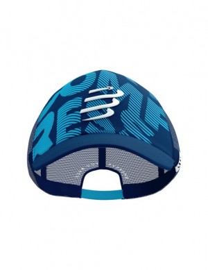 Gorras Compressport Trucker Cap Hombre Azules | BCXTM5941