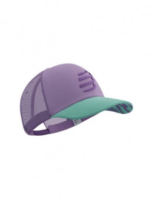 Gorras Compressport Trucker Cap Unisex Azules | DXOFT5639