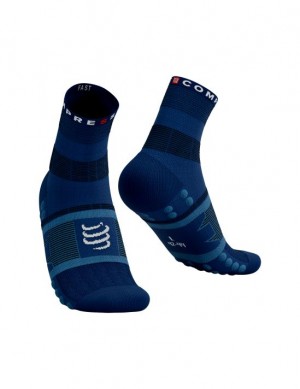 Hiking Socks Compressport Fast Senderismo Socks Hombre Azules | GSRIN1243