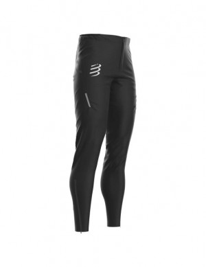 Leggins Compressport Hurricane Impermeables 10/10 Pants Mujer Negros | JADQH3782