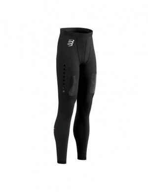 Leggins Compressport Invierno Trail Under Control Full Tights M Hombre Negros | VOCZY6720