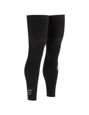Recovery Socks Compressport Full Legs Compression Leg Sleeves Hombre Negros | GNLDP9235