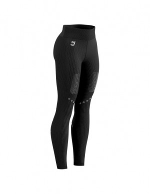 Short Compressport Invierno Trail Under Control Full Tights W Unisex Negros | DOPMA4931