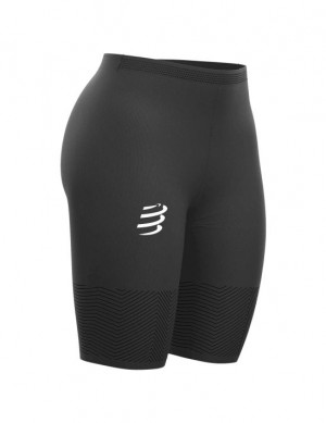 Short Compressport Run Under Control Corta W Mujer Negros | LSPDT6235
