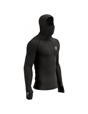 Sudadera con Capucha Compressport 3D Thermo Ultralight Carreras Hoodie Hombre Multicolor | XGCBZ3265