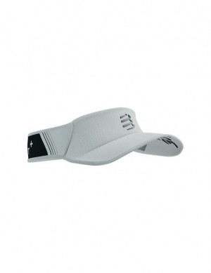 Visors Compressport Visor Ultralight Hombre Blancos Negros | RVCDJ7320