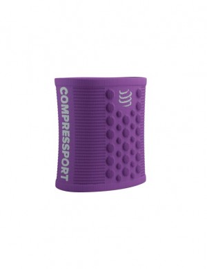Wrist Sweatbands Compressport Sweatbands 3D.Dots Mujer Morados Blancos | WCUEZ9743